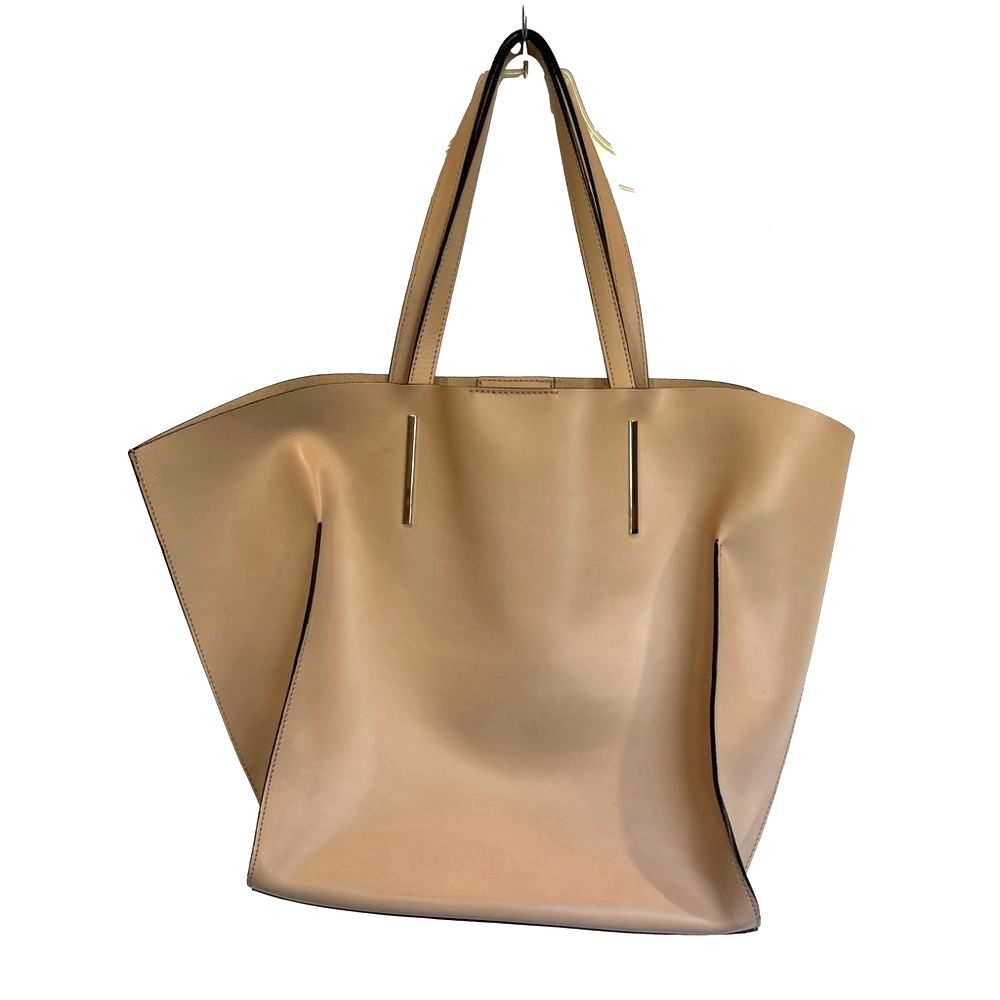 Gianni Chiarini Leather Handbag Bone Beige Pebble Color EUC
